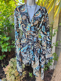 Image 7 of Pefkos co ord sarong set Jade and Gold