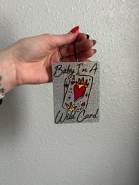 Image 2 of {Black Frost Scented} Baby I’m A Wild Card Freshie