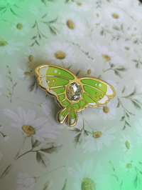 Image 6 of Fae Moth Hard Enamel pin