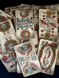 Image 9 of Superbe tarot piémontais d’Alessandro Viassone, début 1900, Italie, exemplaire tamponné