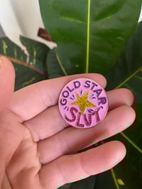 Image 1 of Gold Star Slut Enamel Pin