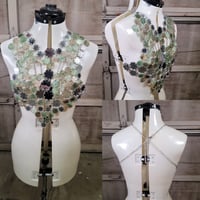 Image 4 of DAYIRA top (green,brown and white peralescent)