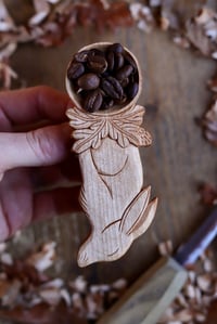 Image 7 of Hare in the oak leafs~ Coffee Scoop