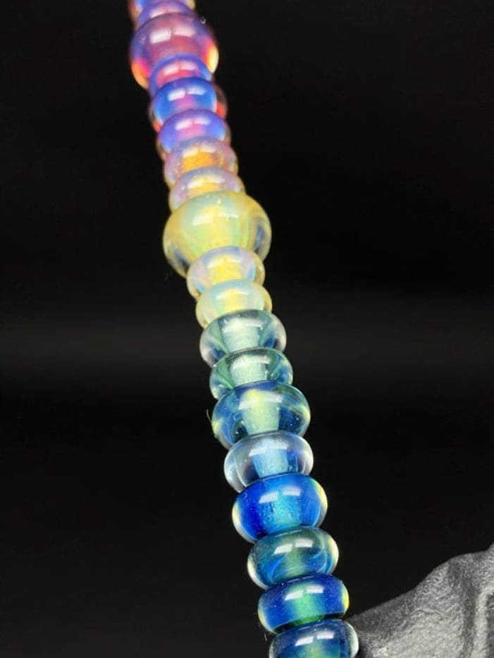 Set of 35 Rainbow Boro Beads Image 3
