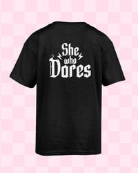 Image 1 of She Who Dares T-shirt - Black 
