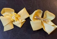Image 3 of 4.5" Bear Ribbon Hair Bows