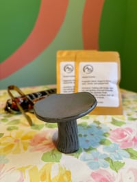 Image 1 of frosted lavender incense burner set