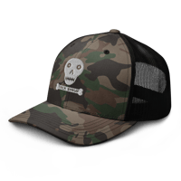 Image 3 of Skull Camouflage trucker hat