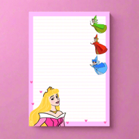 Image 1 of Sleeping Beauty Notepad 