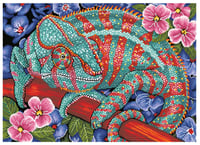 Image 2 of Panther Chameleon Full Size Diamond Painting by Tim Jeffs