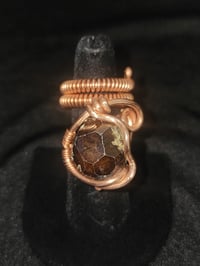 Image 1 of Adjustable Red Garnet Ring #1 Nigeria