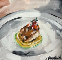 Image 1 of Pan-Roasted Striped Bass with Artichoke Ravioli 