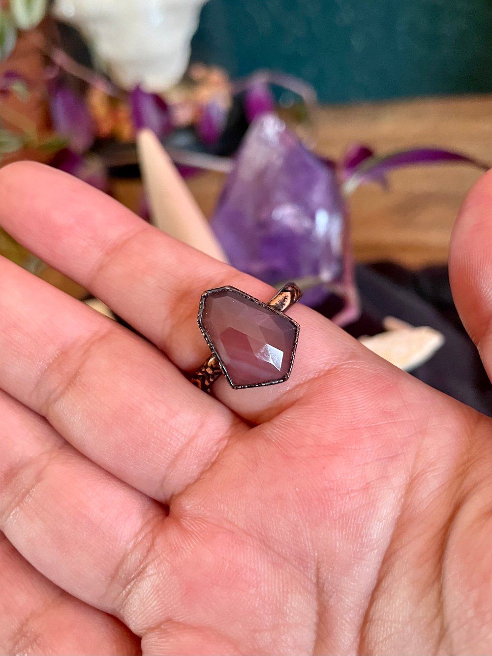 Botswana Agate Ring | Size 9