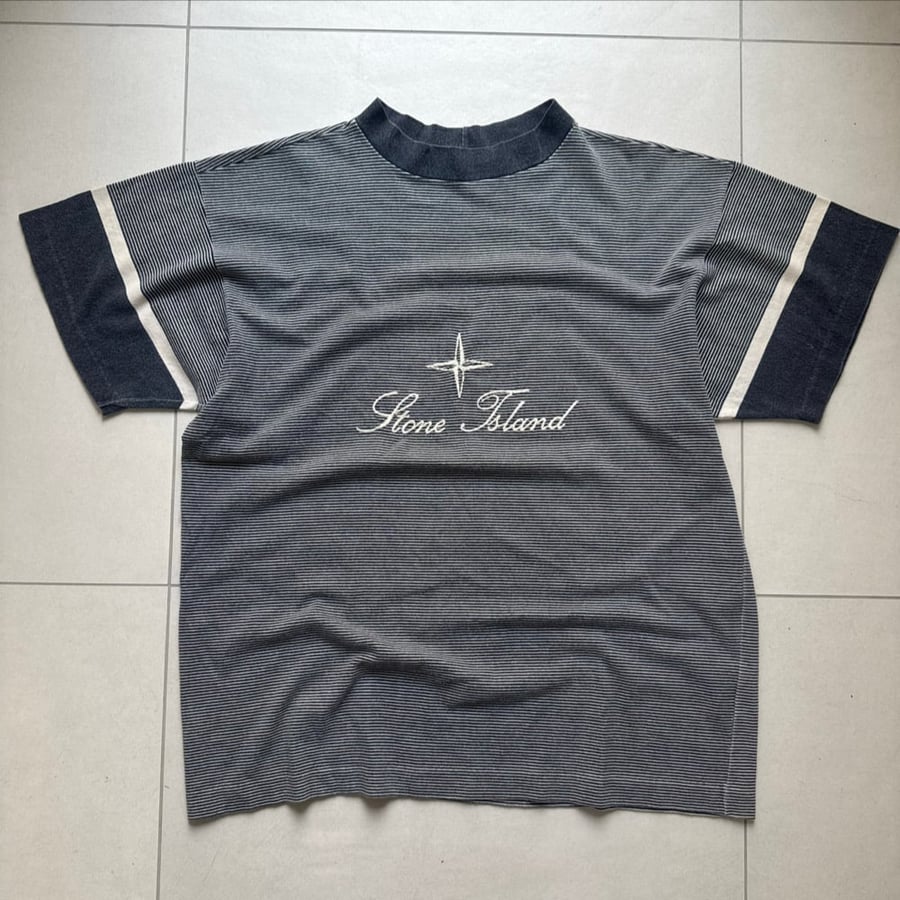 Image of 1980s Stone Island Embroidered T-shirt, Size XL