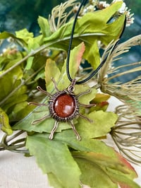 Image 3 of Goldstone Sun Pendant 