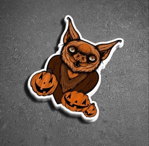 Image of Pumpkin Bat Sticker 