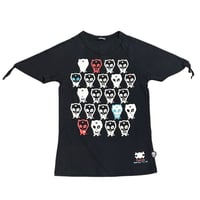 Image 1 of Batsu Club skull devil black tee
