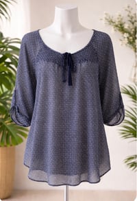 Image 2 of New Medium Sonoma Navy top #753*8