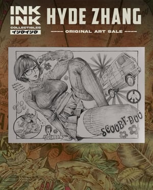 Image of Original Art : Halloween Special -  Scooby-Doo  gang Daphne Blake & Velma Dinkley // Hyde Zhang
