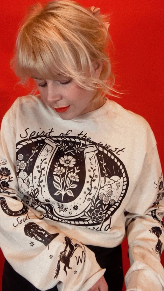 Image of Spirit of the west, soul of the wild long sleeve tee 