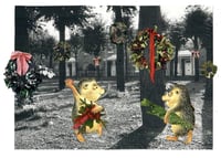 Image 1 of Hedgehogs deck the woods!  (A6 Christmas Card)