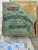 Jeu 1900 des grandes inventions et découvertes, complet avec notice!