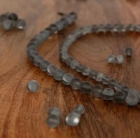 Gray Flash Glass Bead