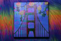 Image 1 of Golden Gate Bridge x California Poppy 8x8 Original 