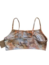 Image 6 of L/XL (40) Bralette in Earthy Watercolor Ice Dye