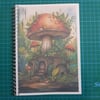  Mushroom House Notebook spiral 