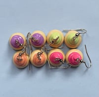 Image 3 of A:TLA Inspired Fruit Pie Polymer Clay Earrings
