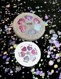 Image 4 of Holo Hearts Watercolor Small Eco Stone Palette LIMITED EDITION ✨