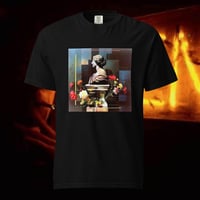 Image 4 of Unisex garment-dyed heavyweight t-shirt "The Carbon Orchestra" LP Front Cover Artwork