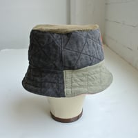 Image 3 of Reworked Reversible Bucket Hat SF x Black quilt XL