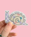 Small steps snail stickers