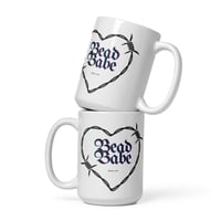 Bead Babe White glossy mug