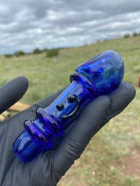 Image 1 of blue smiley face spoon 