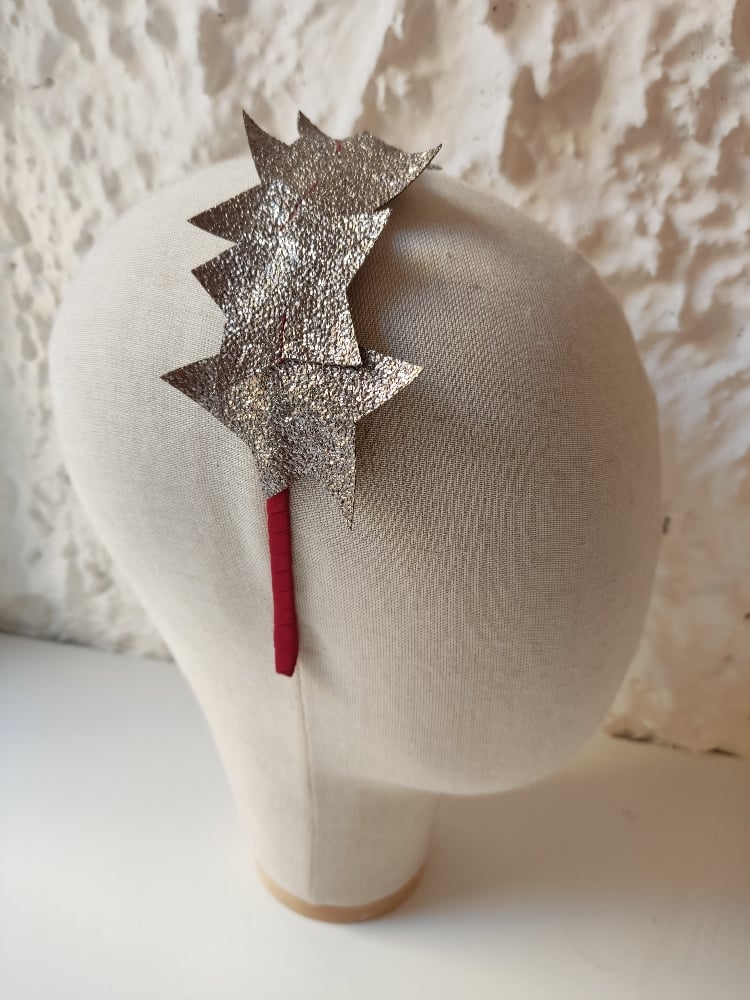 Image of Cerchietto stelle base rossa