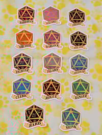 Image 1 of D20 class vinyl stickers