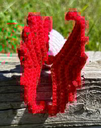 Image 2 of Red and White Goldfish Amigurumi