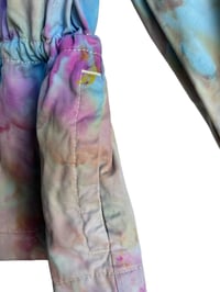 Image 6 of XS Cotton Twill Utility Jacket in Pastel Watercolor Ice Dye