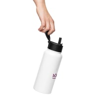 Image 1 of Regent College London - Stainless steel water bottle with a straw lid