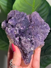 Image 9 of DOUBLE SIDED SUGAR COATED PURPLE FLUORITE -CHINA-