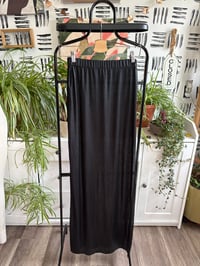 Image 1 of High slit black skirt