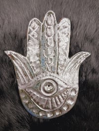 Image 4 of Hamsa Incense Burner Gunmetal