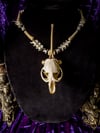 Muskrat Skull & Snake Vertebrae - Bone Necklace 