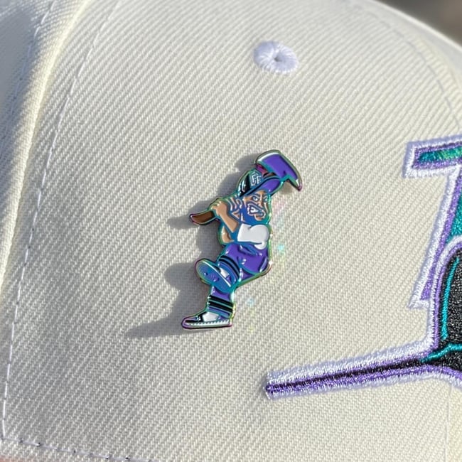 Swinging Axe Precious Metals Pin - Purple Rainbow