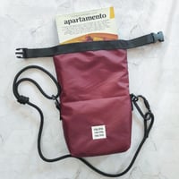 Image 4 of SL Roll-out Crossbody bag Burgundy