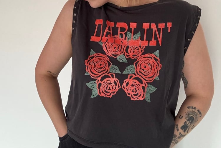 Image of Not your Darlin’ limited edition studded sleeveless tee