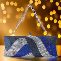 Image 2 of Glam Luxe Rhinestone Box Handbag